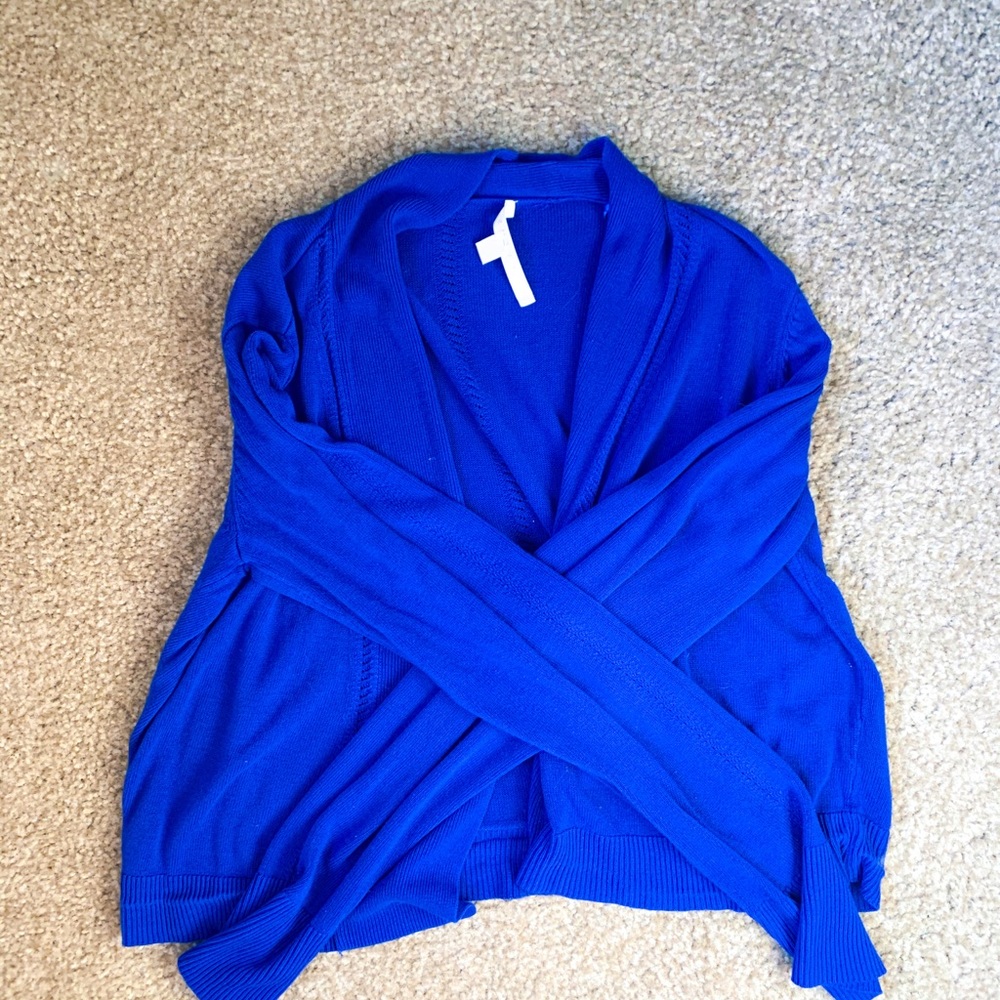 Cyrus Blue Cropped Cardigan